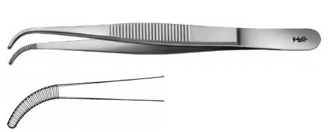 ПІНЦЕТ АНАТОМІЧНИЙ ВИГН. 130MM